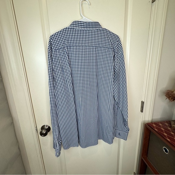 SOUTHERN TIDE MEN'S LS GINGHAM INTERCOASTAL SPORT SHIRT/YACHT BLUE Size XXL - Picture 6 of 9